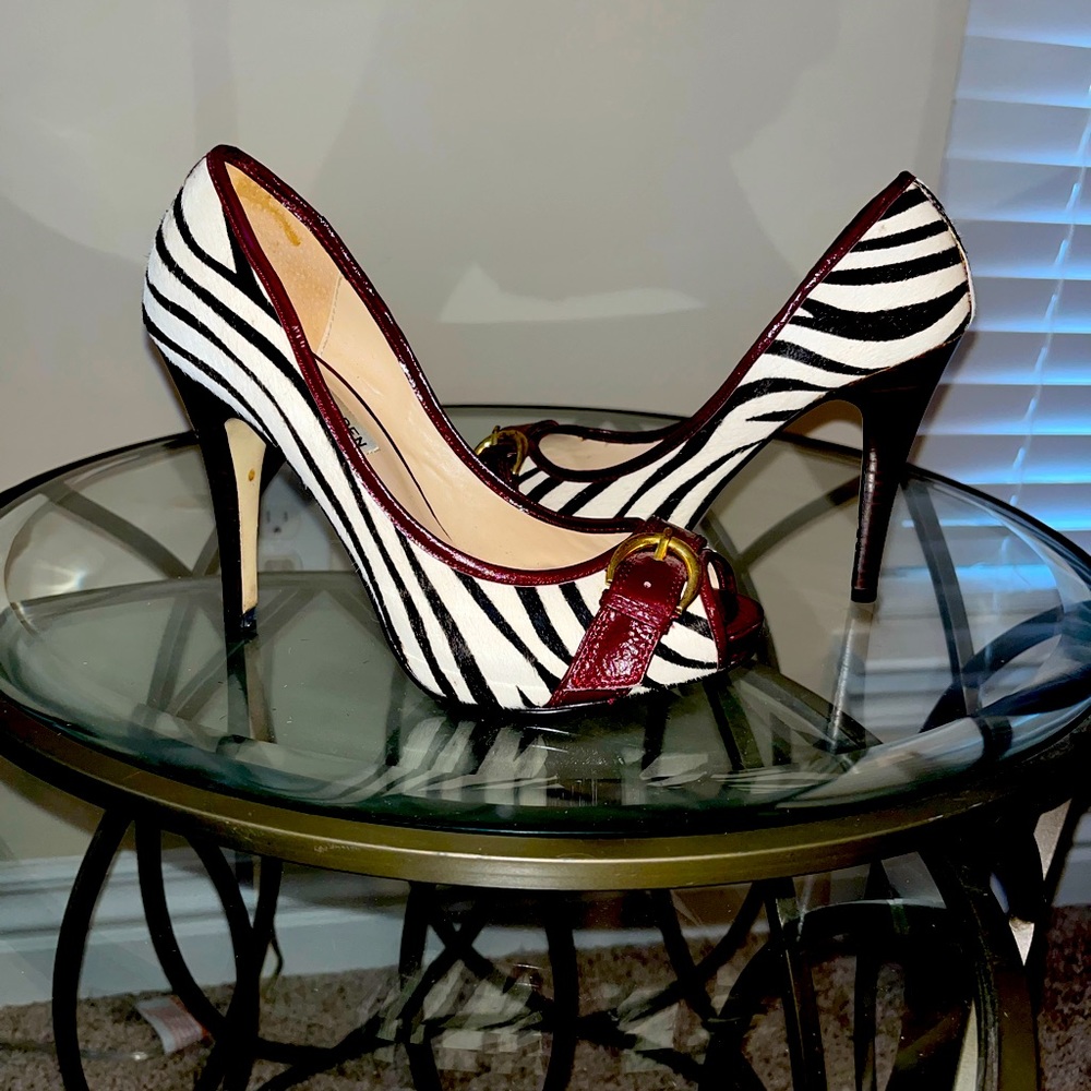 Steve Madden zebra print heels